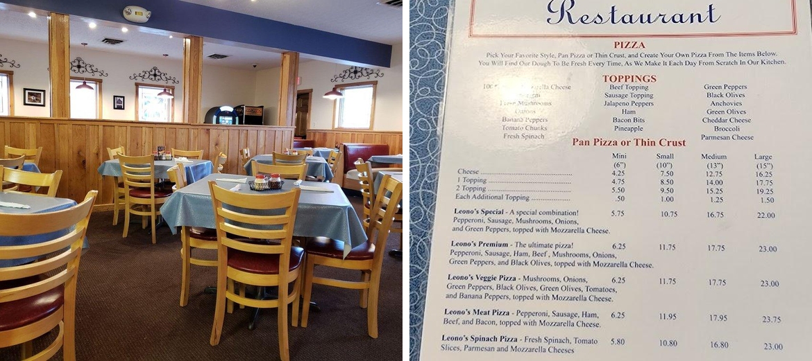 Leono's Menu